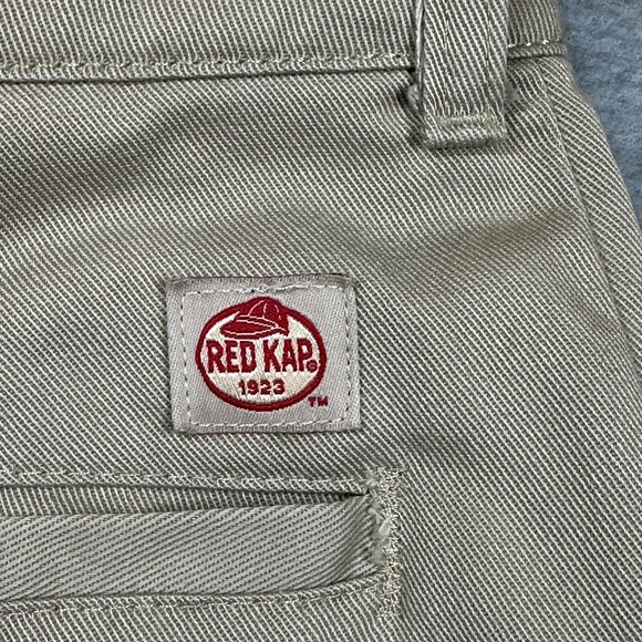 Red Kap Industrial Pant Mens 34 Fits 32x27.5 Beige Wrinkle Free PC20 - Picture 3 of 8